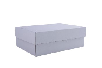 29 x 22 x 11 cm beyaz kapaklı kutu